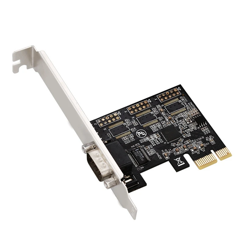 Pcie X1 To RS232 Serial Adapter Card Industrial Control Computer Expansion Card Computer Adapter PCI-E Serial Card Durable