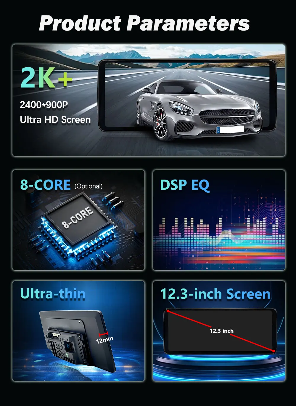 Android 16 System Stereo Auto-Multimedia-Videoplayer für Mercedes Benz E-Klasse W212 2009 - 2016 Carplay GPS QLED-Bildschirm 4G – Detail 10