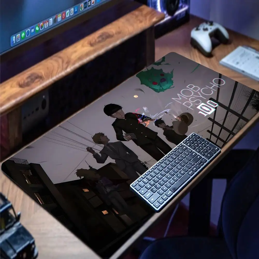 M-Mob P-Psycho 100 II Mouse Pad Gaming Deskmat Sakura Mousepad Anime Office Carpet Gamer Keyboard Computer Desks 6