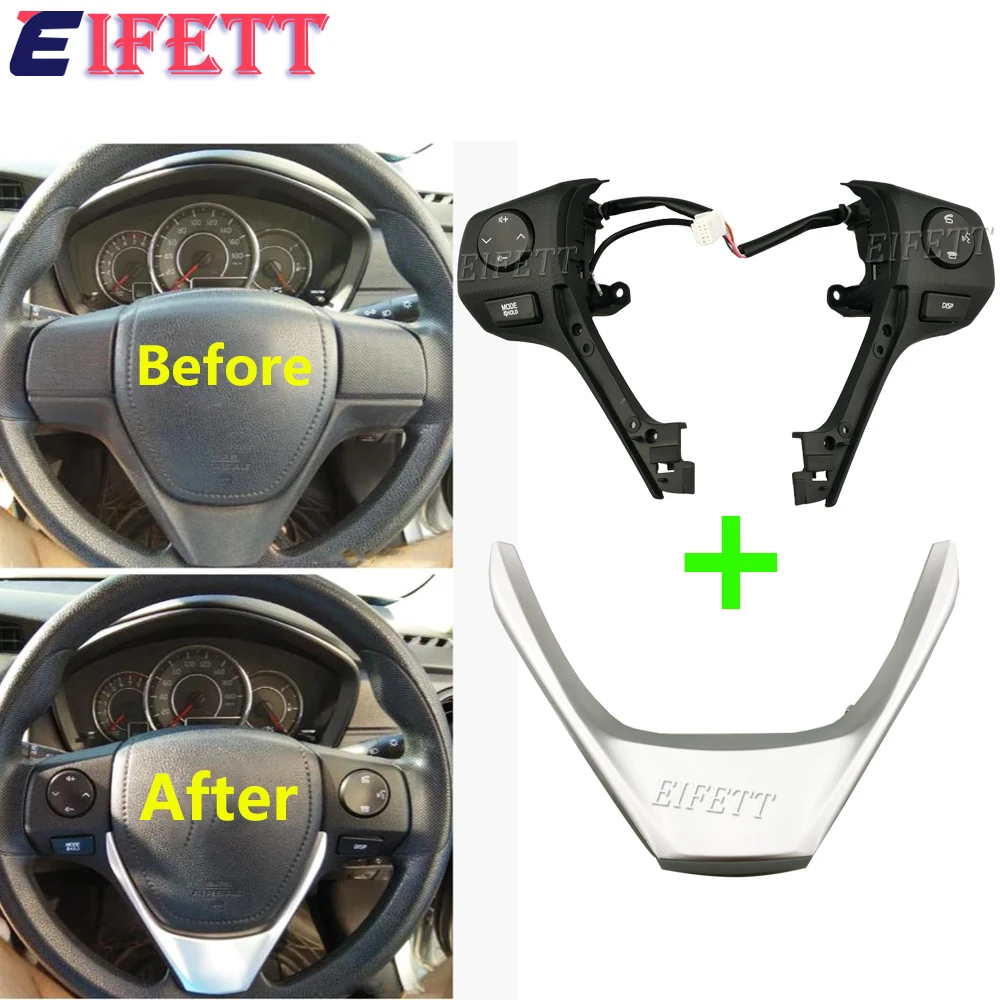 

For TOYOTA Corolla RAV4 2014 2015 2016 2017 2018 84250-02560 Phone Steering Wheel Audio Control Button Car Styling