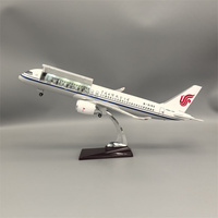 Diecast Model Air China C919 Airways Civil Aviation Resin Openable Cabin Door Airplane With Light Airline Collection Display