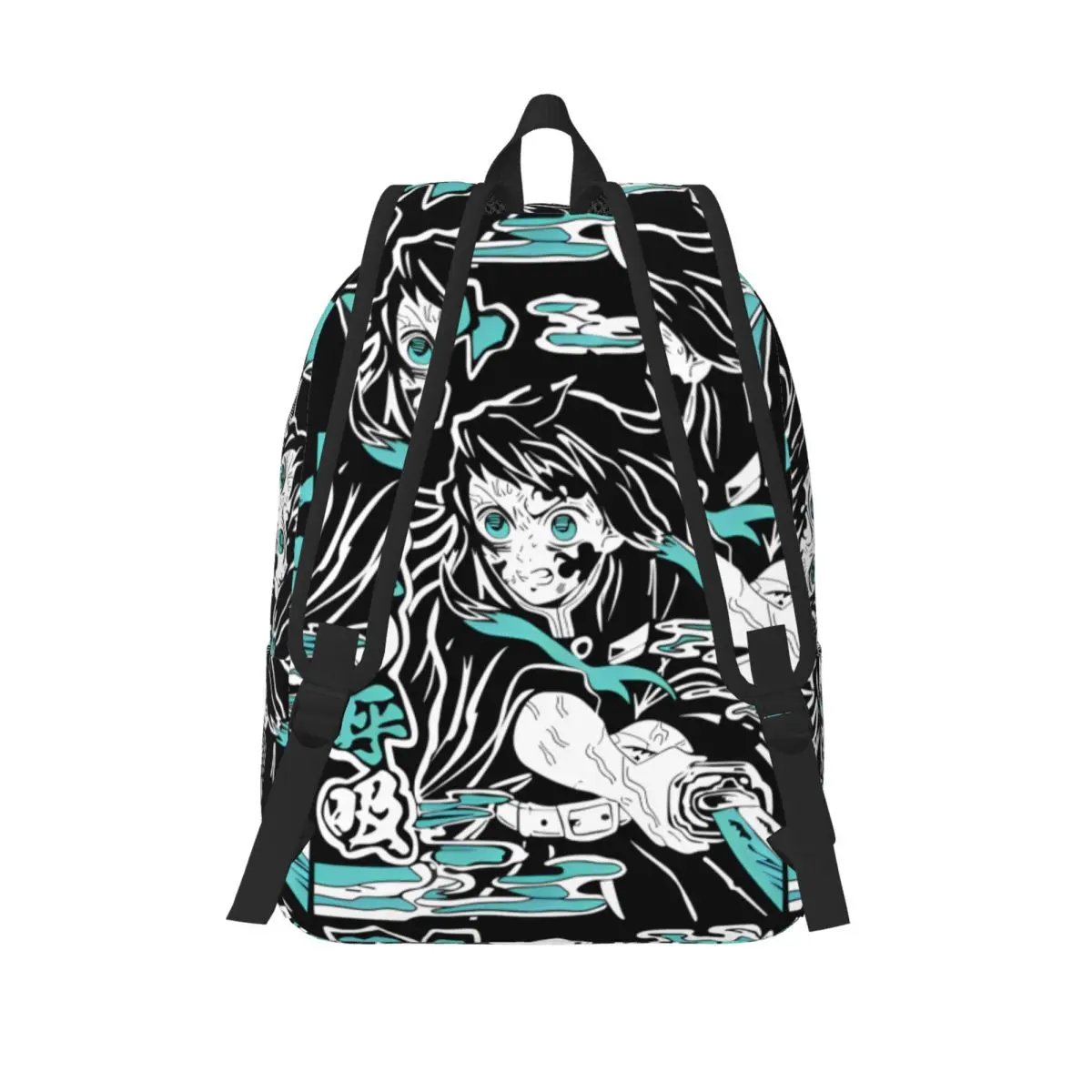Muichiro Tokito Rugzak voor Heren Dames Casual Student Business Dagrugzak Anime Demon Slayer College Schoudertas Lichtgewicht
