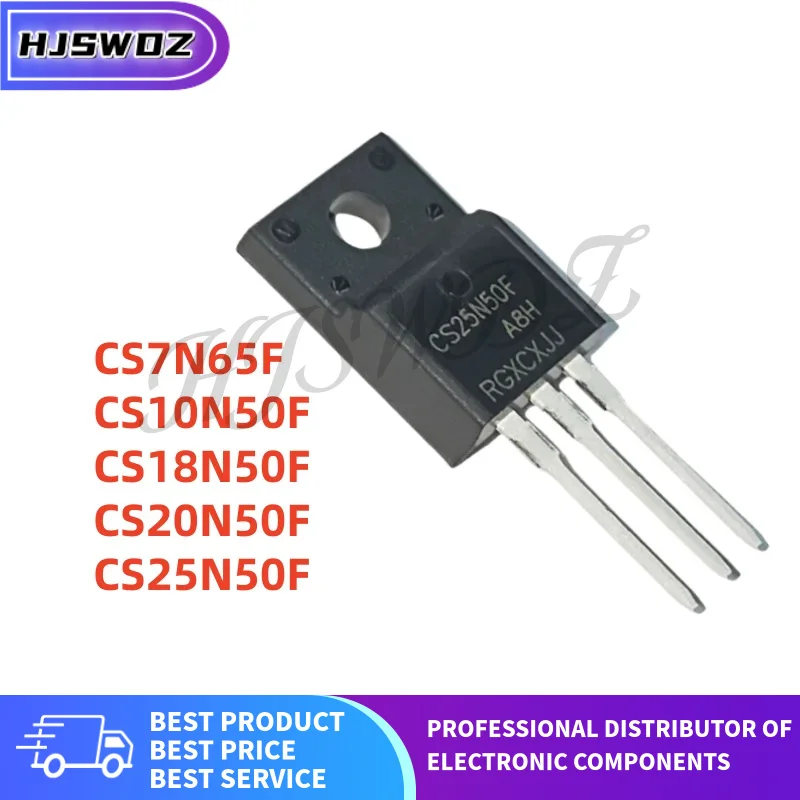 10Pcs/lot New CS7N65F CS10N50F CS18N50F CS20N50F CS25N50F TO-220F MOS FET Field effect tube In Stock