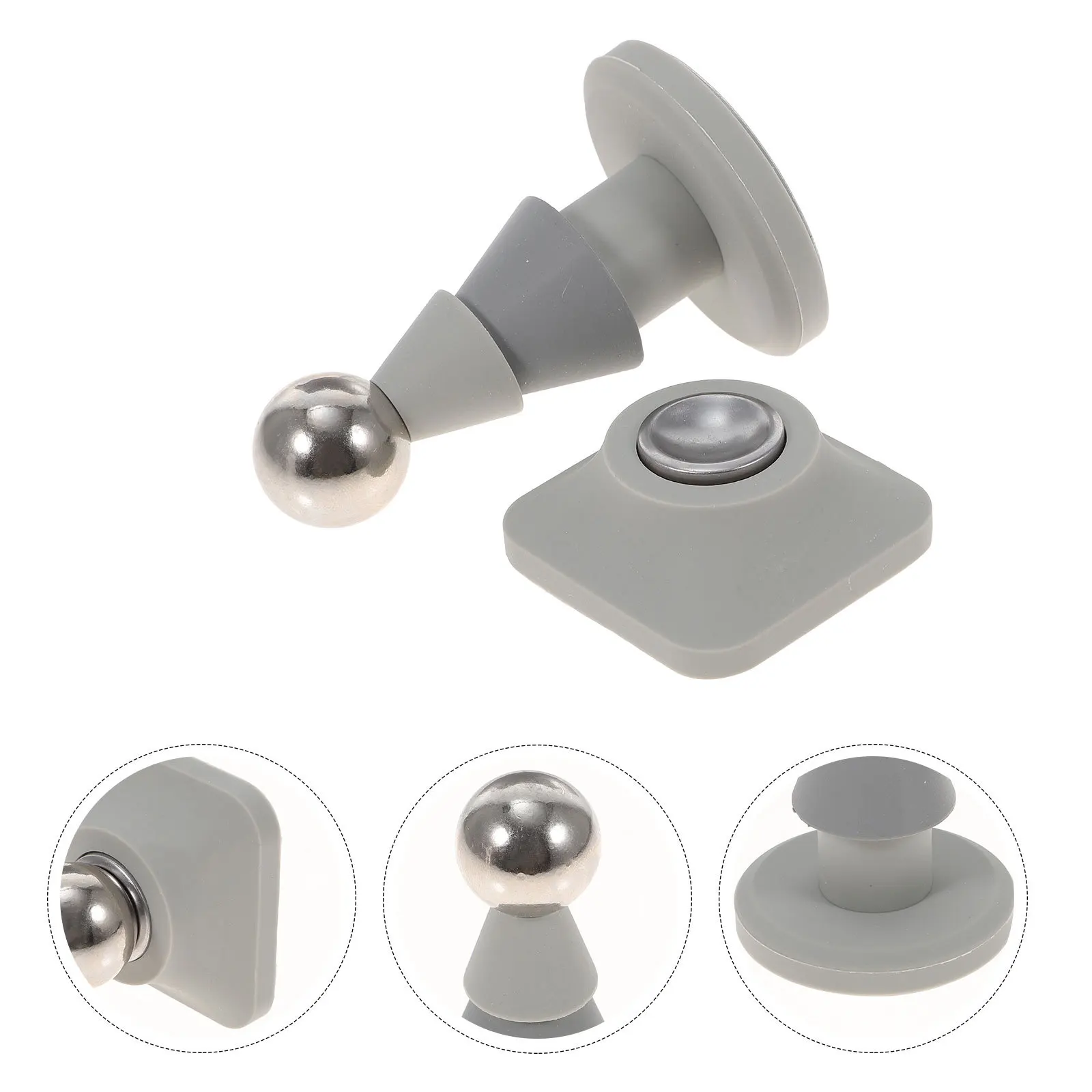 

Door Stopper Magnetic Mounted Glass Holder Strong Suction Traceless Adhesive Wear Resistant Long Lasting