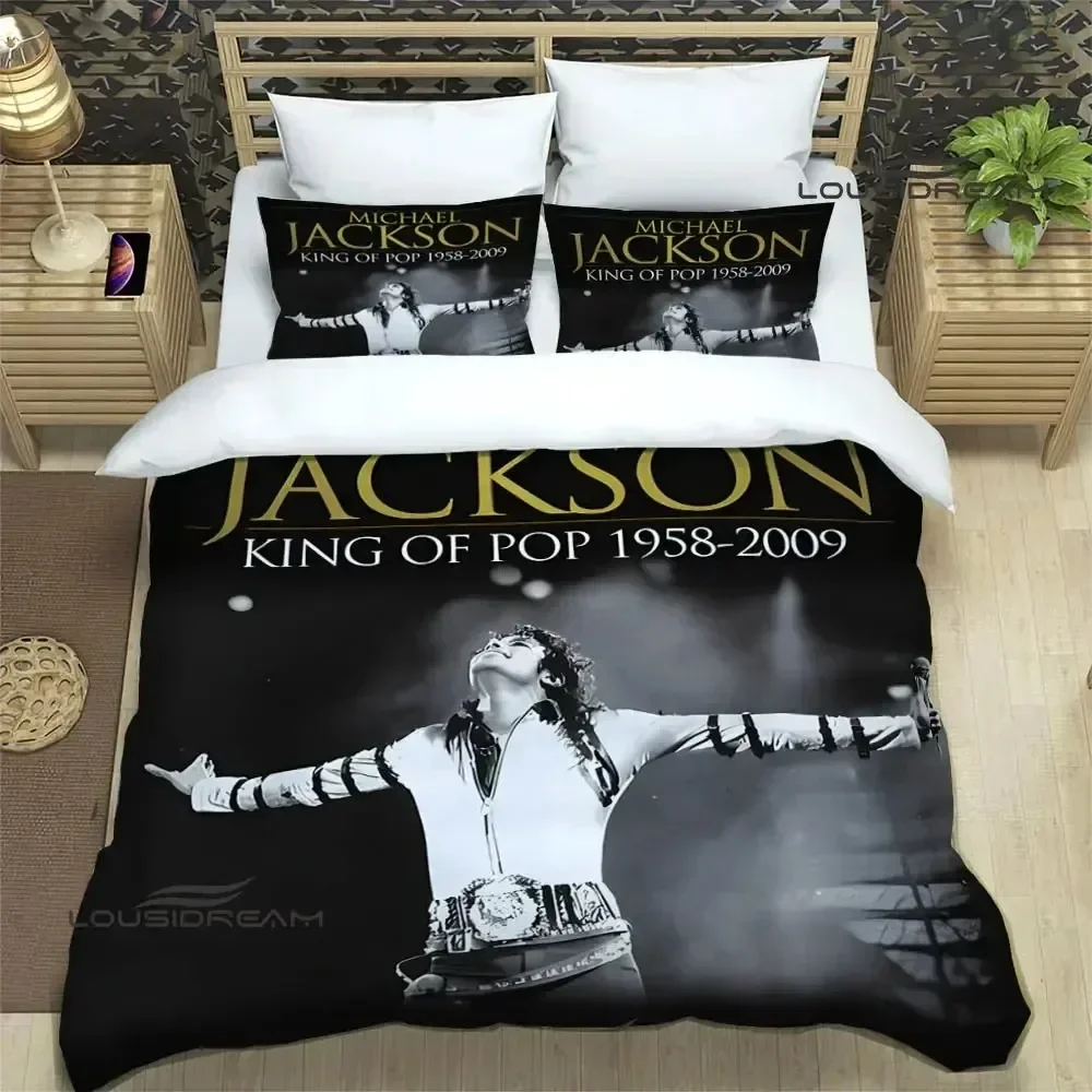

Michael Jackson printed Bedding Sets exquisite bed supplies set duvet cover bed comforter set bedding set luxury birthday gift