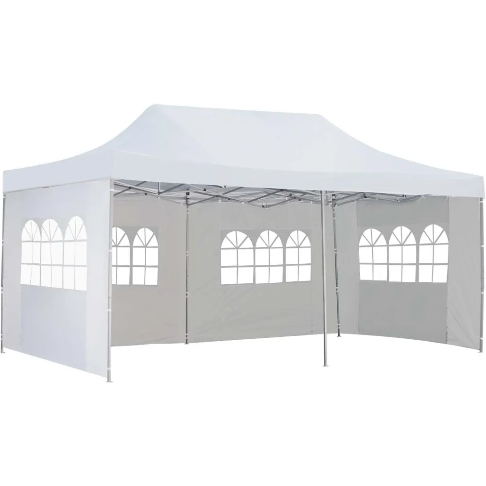 10x20 Ft Pop Up Canopy Party Wedding Gazebo Tent Shelter with Removable Side Walls, Outdoor Canopy