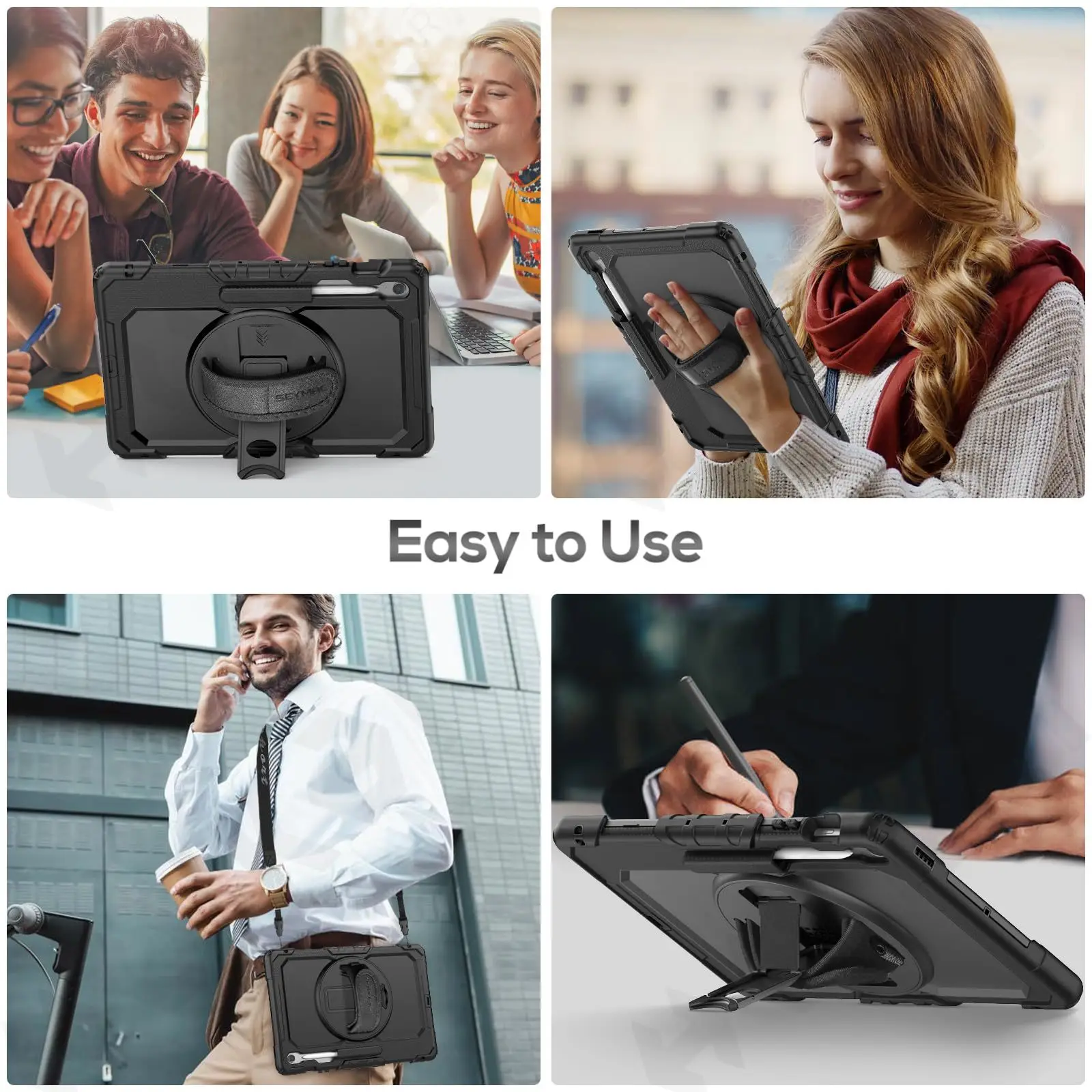 Case For Samsung Tab S10 FE Plus 13.1 inch  Heavy Duty Shockproof Protective Case 360° Rotating Stand Cover