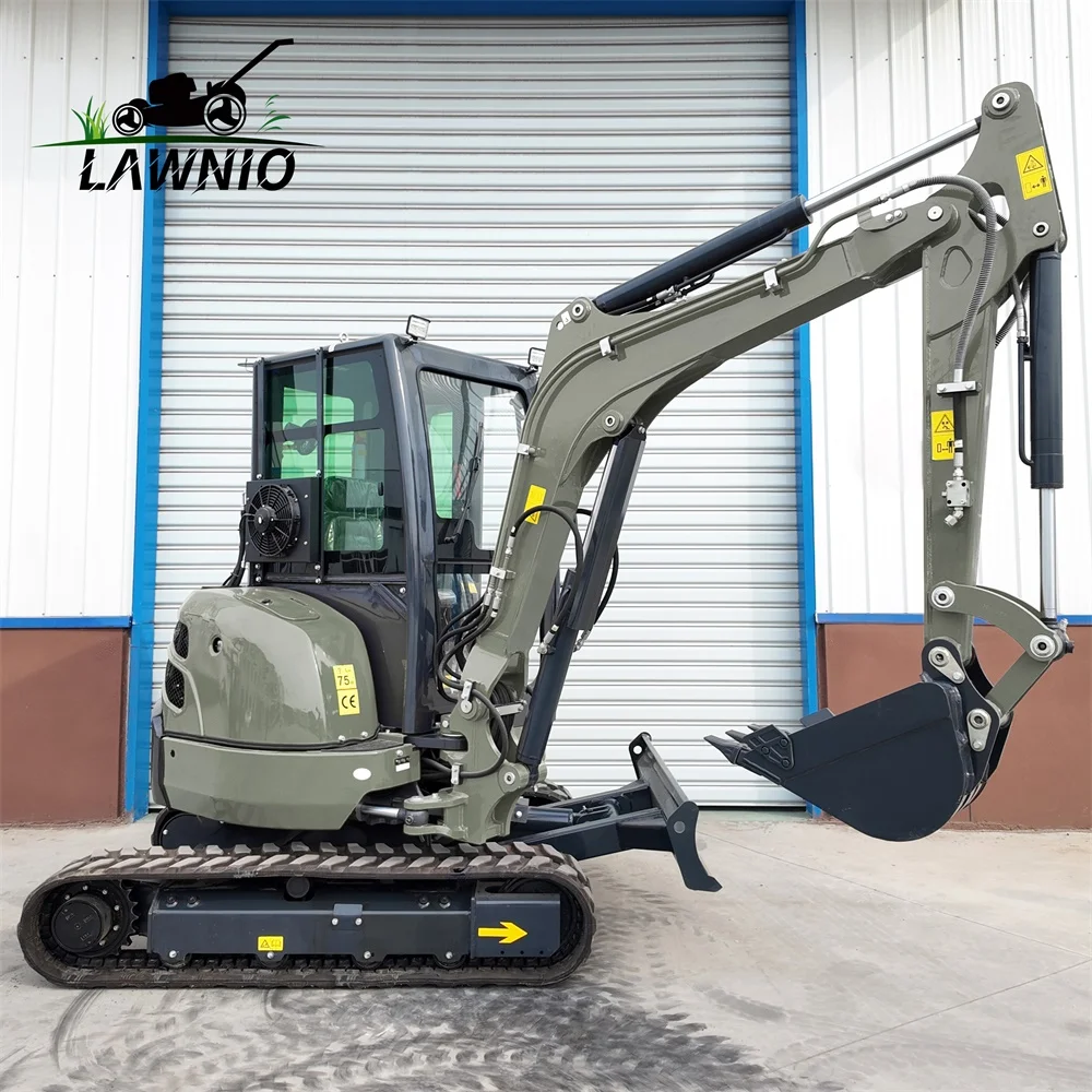 Hot Product Excavator Mini  Cabin Rubber Track Hydraulic Thumb Farm Garden Construction Pro Site Excavator Mini