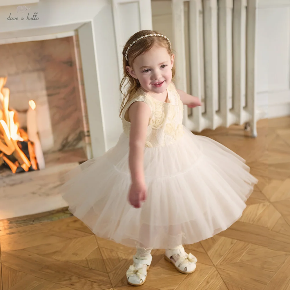 

Dave Bella Girls Mesh Dress Baby Princess Dresses Children Summer Clothes Elegant Sleeveless Cool Charm Party Fashion DB2262318