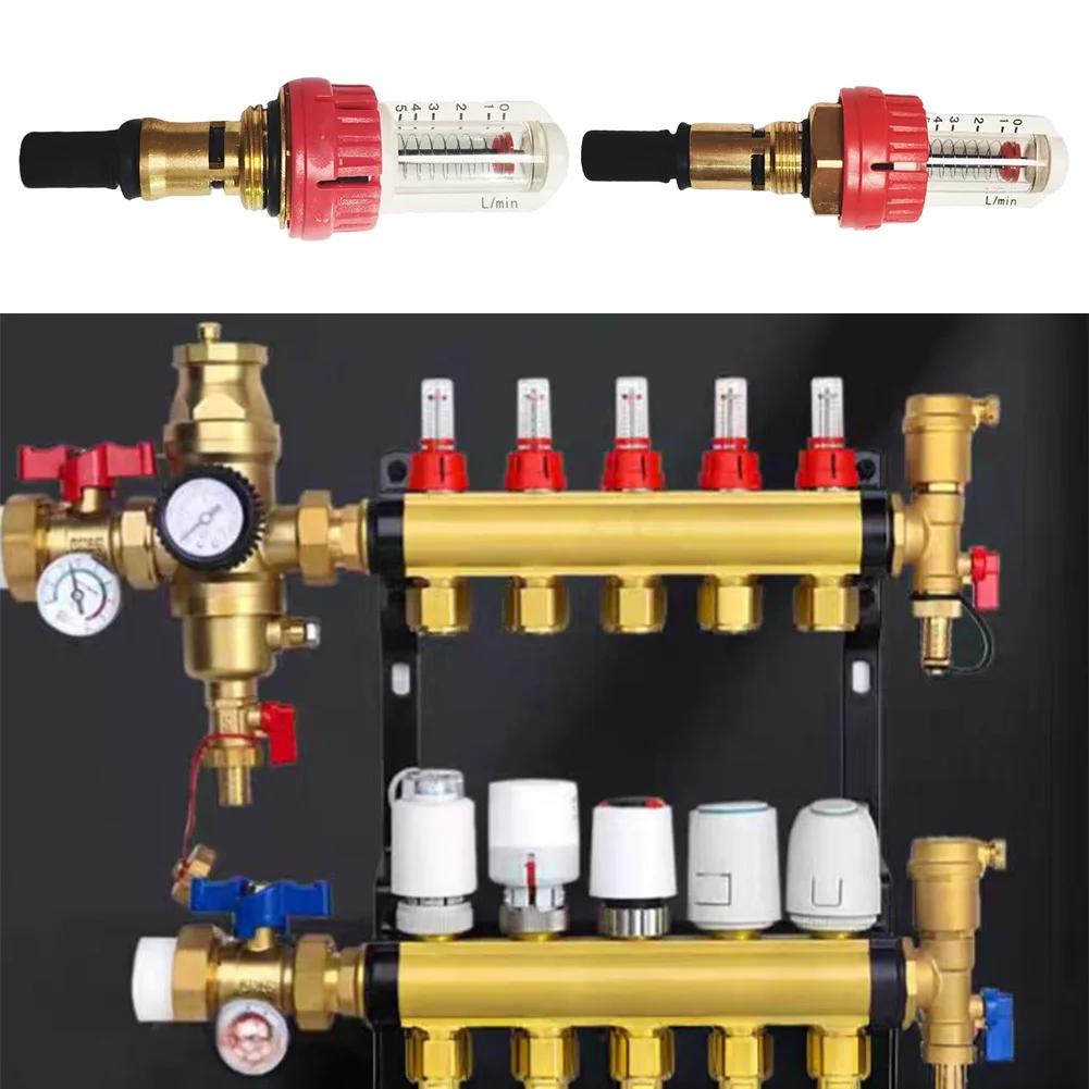 

Underfloor Heating Manifold Flow Meter Regulator For Precise Heat Distribution And Energy Efficiency