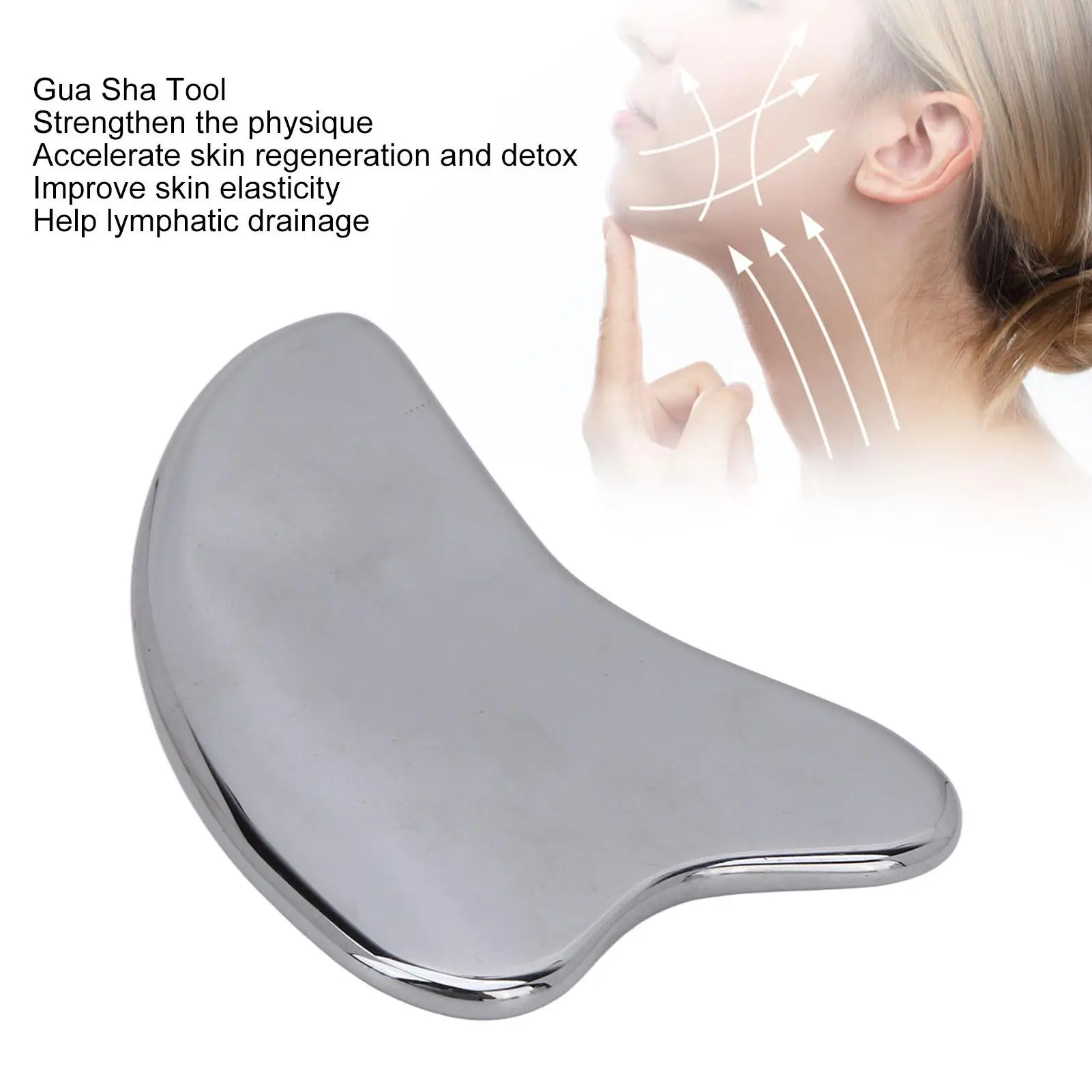 Terahertz Gua Sha أداة تدليك الوجه ، العناية بالبشرة ضرورية للتوهج المشع