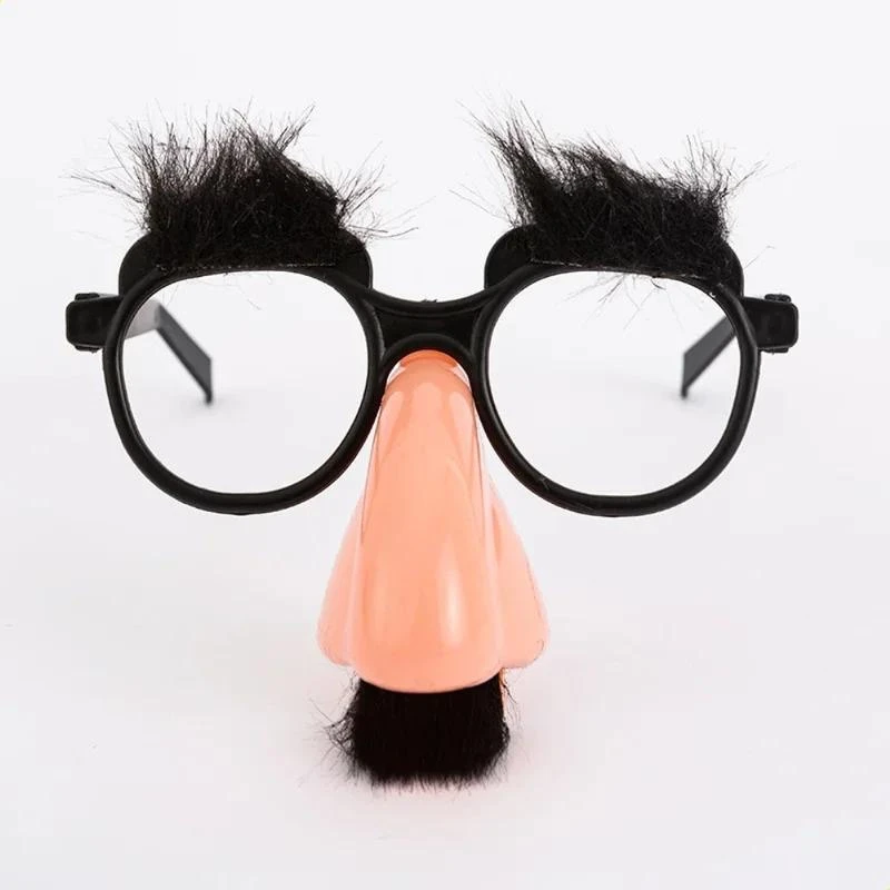 Funny Gag Toy Halloween Party Decoration Fake Mustache Nose Eyebrows Nose Hair Glasses Magician Cosplay Fool Day Accessory