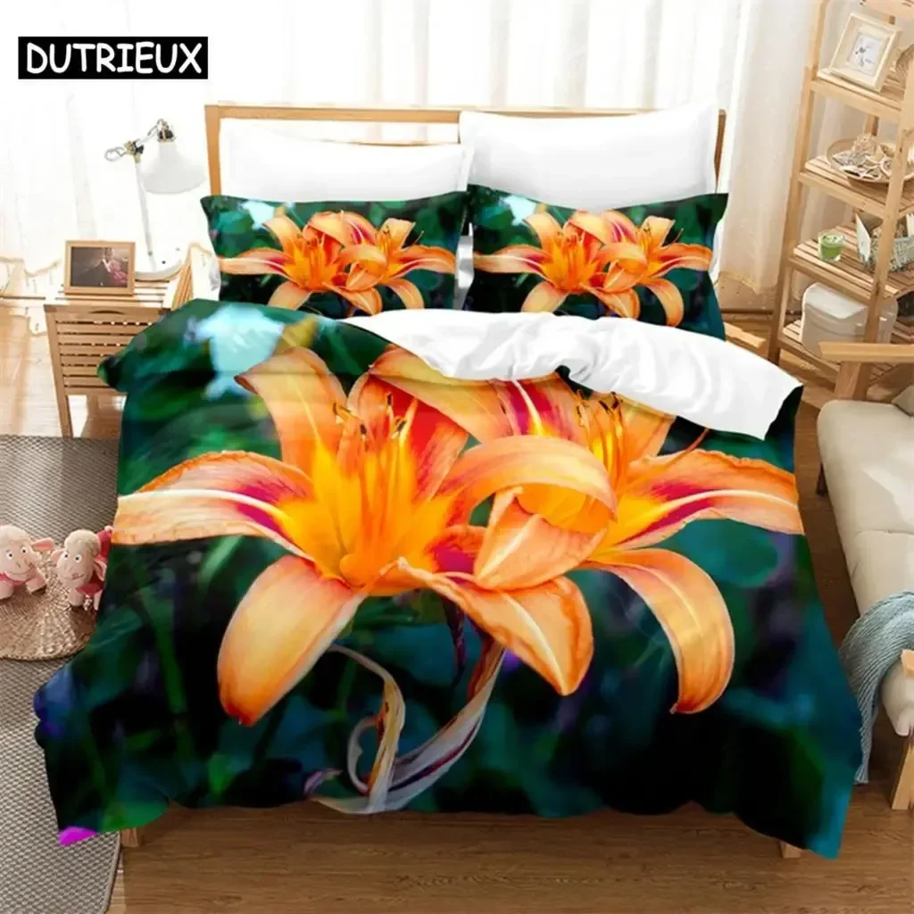 

Yellow Flowers Queen Bedding Set Single Twin Double Queen King Cal King Size Bed Linen Set