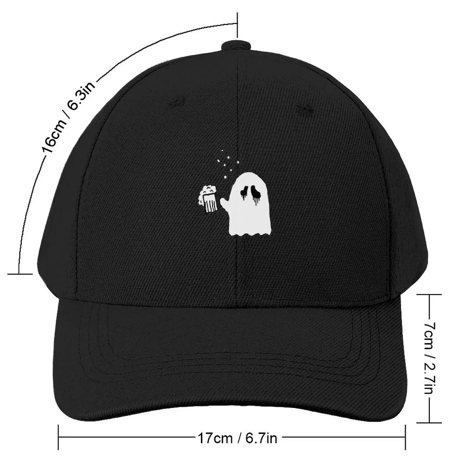 Drunken Ghost Baseball Cap Trucker Hat custom Hat Hat Man Luxury Sunscreen Men Caps Women's