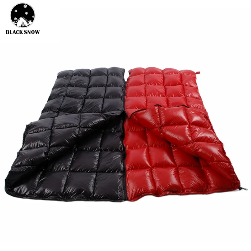 

Black Snow Indoor and Outdoor Camping Sleeping Bag, Slit Through, Light and Thin Goose Down, Can Be Spliced for 2 Quilt Multi