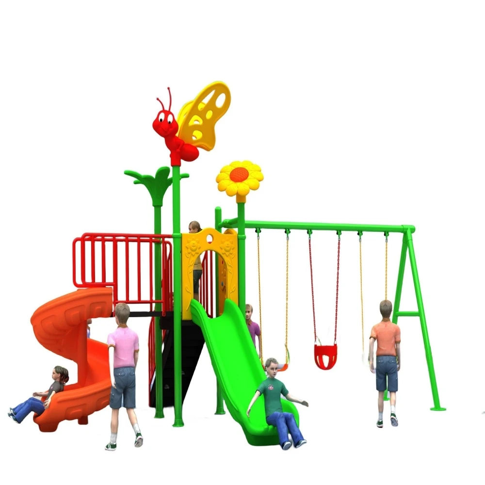 Factory supply slide climbing for children outdoor games slide and swing  sports complex Various sizes and styles