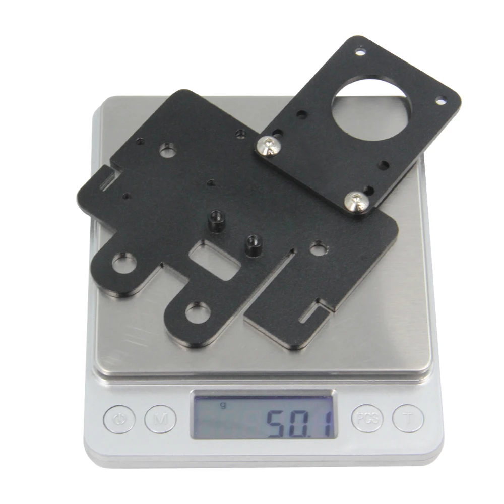 Upgrade Direct Drive Single Gear Extruder Support Aluminum Plate Kit, Easy Print Flexible Filament for Ender 5 Series 3D Printer