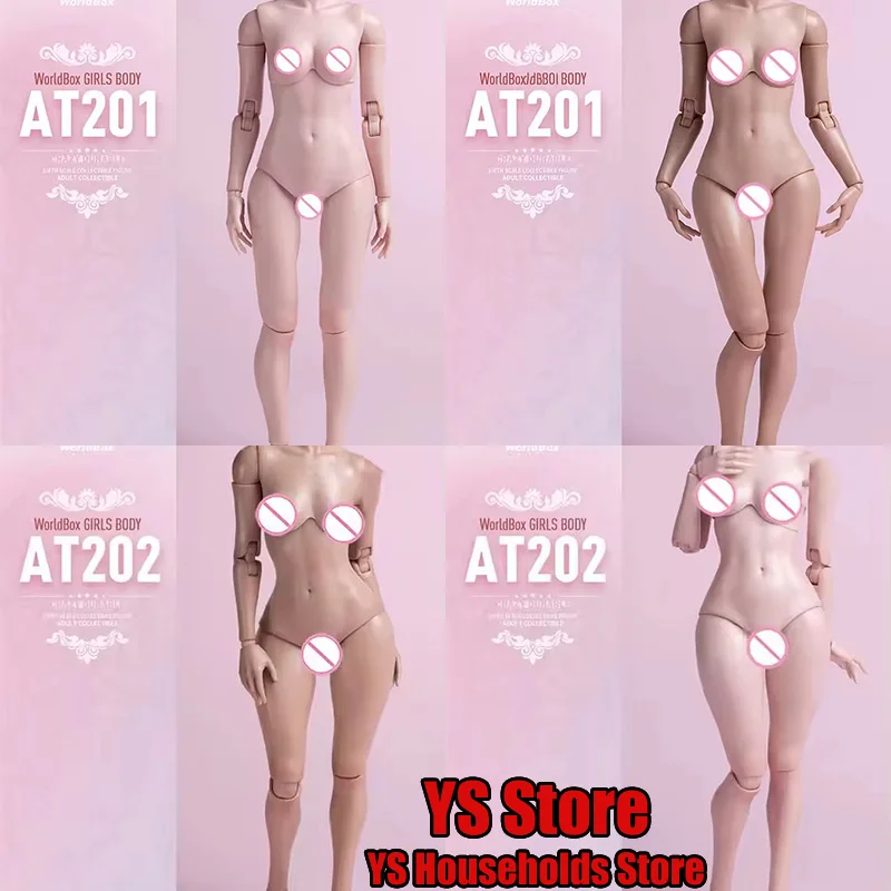

Worldbox AT201 Standard Version AT202 Fat Leg Edition 1/6 Super Flexible Female Solider Movable Body Model Toys For 12" Figure
