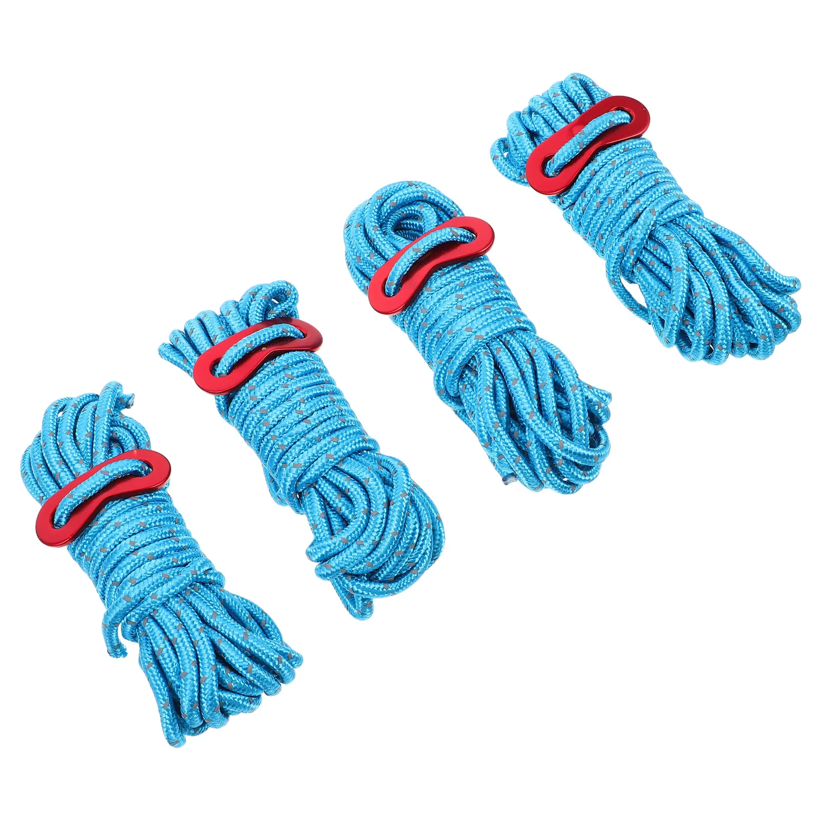 

4 Pcs Camping Tent Rope Set Tents Outdoor Adventure Hanging Polyester Convenient
