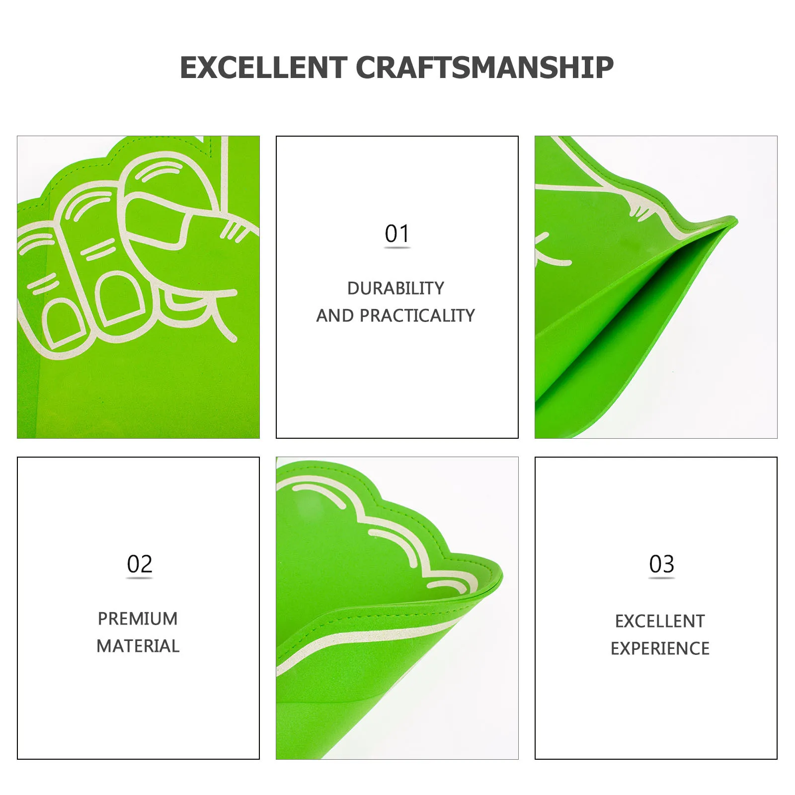 

3pcs Foam Sports Events Lightweight Fan Party Accessories Accessories School Spirit Items School Spirit Items Party Props