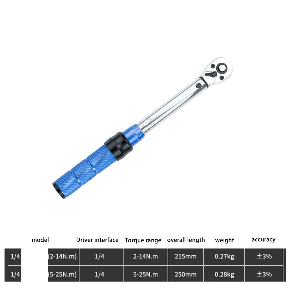 Universal 1 4 Inch 72 Tooth Ratchet Socket Spanner Motorbike Bicycles Portable Adjustable Dual Way Wrench 5-25N M