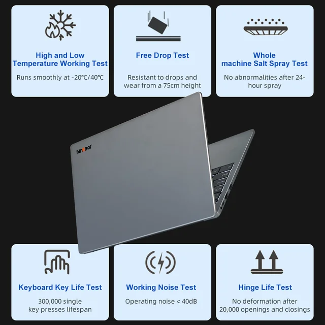 [Ship From Within Europe]Ninkear A15 Air Laptop AMD Ryzen 5 3500U 15.6" FHD+ Display 16GB DDR4+512GB SSD Wi-Fi 5 Bluetooth 4.2 Windows 11 Pro 45.6Wh Battery 45W Charging 7