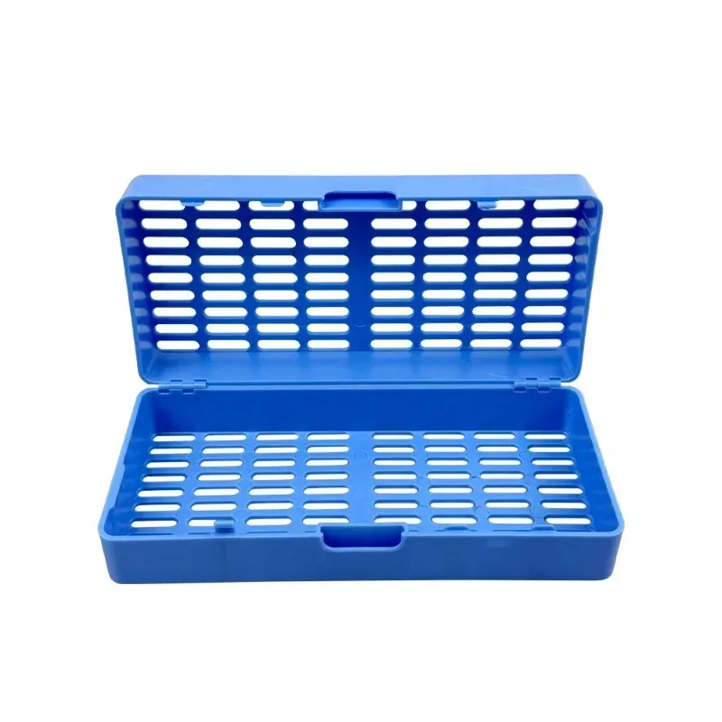 5Pcs Disinfection Box For Tooth Extraction Elevators Dental Plastic Autoclave Instrument Cassette Rack Dentist Pliers Holder