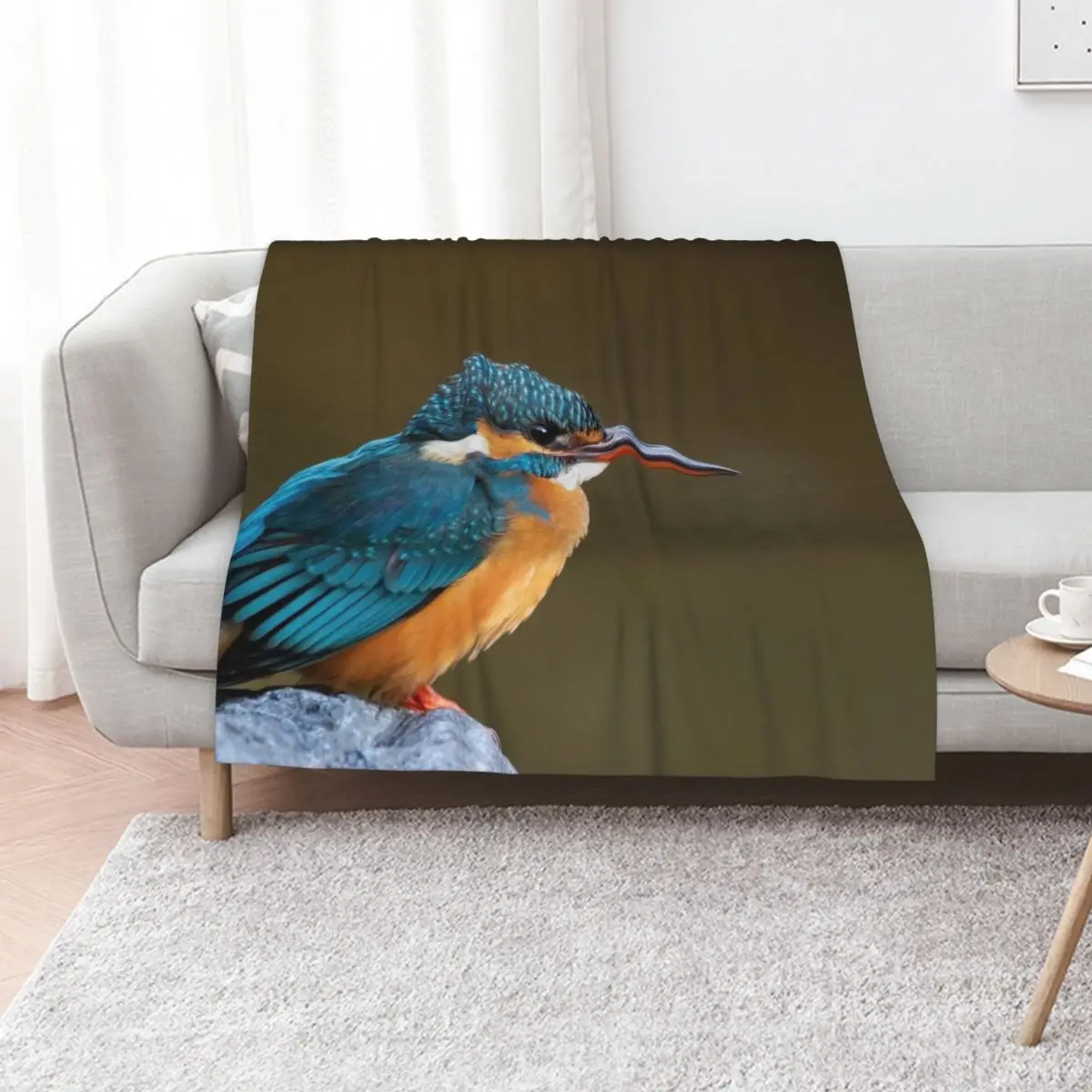 Common Kingfisher in Japan Throw Blanket Winter beds Extra Large Throw Nap Bed For Baby Beach Blankets