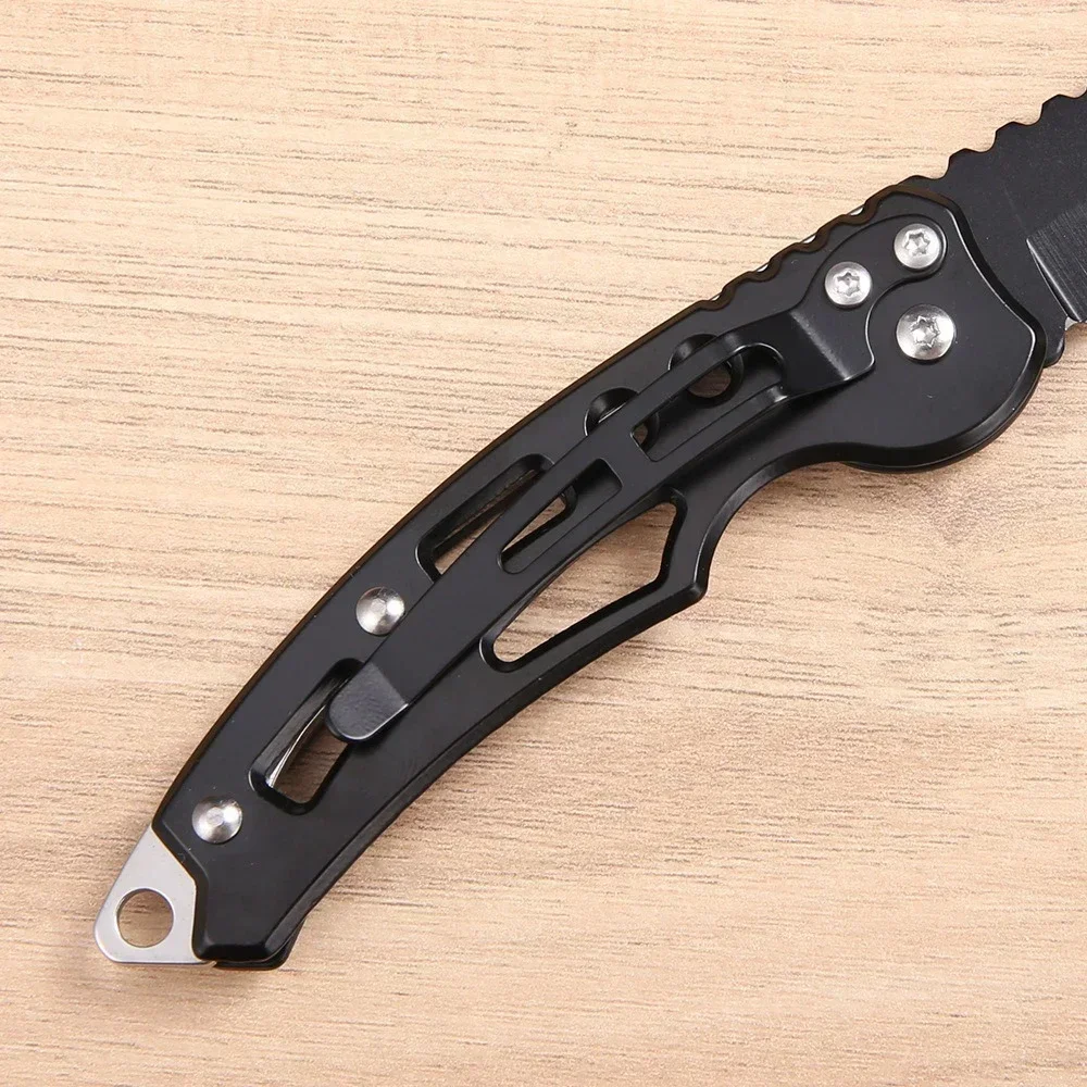 New Stainless Steel Keychain Folding Knife Outdoor Carrying Knife Mirror Sharp Pocket Knife Outdoor Tool