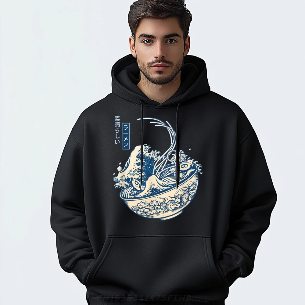 Kanagawa Japanese Great Ramen Wave Mens Designer Hoodies Men's Clothing Deals Group