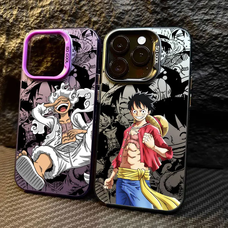 Cartoon One Pieces Luffy Coque For Apple iPhone 17 Air 16e 16 14 15 13 11 Pro Max Plus 12 17 Pro 15 Shockproof Case Phone Cover