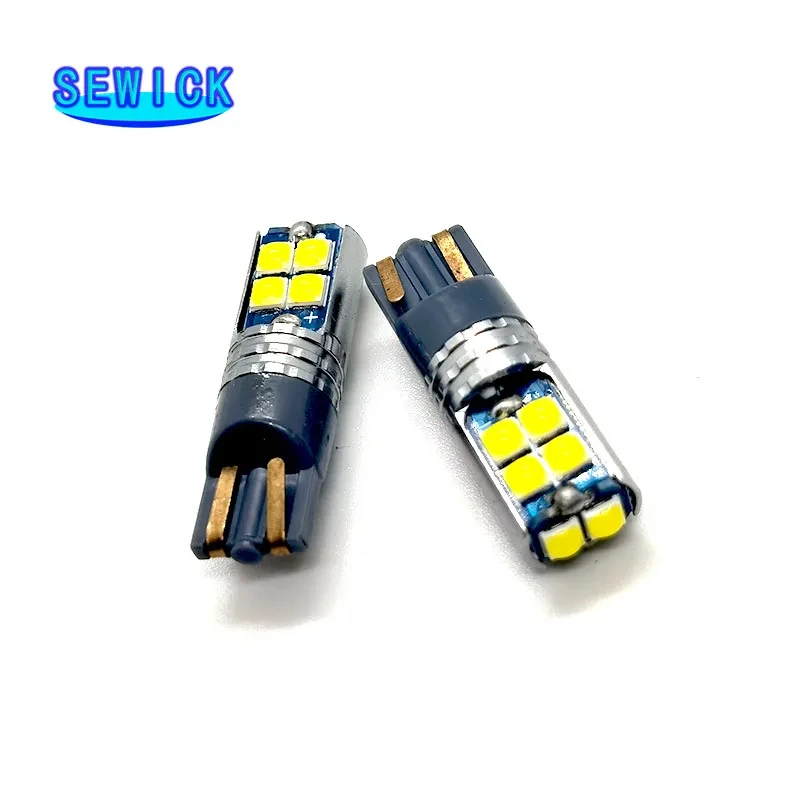 100pcs High Quality T10 W5W Super Bright Car Interior Reading Dome Light Marker Lamp 168 194 LED Auto Wedge Parking Bulbs 12V