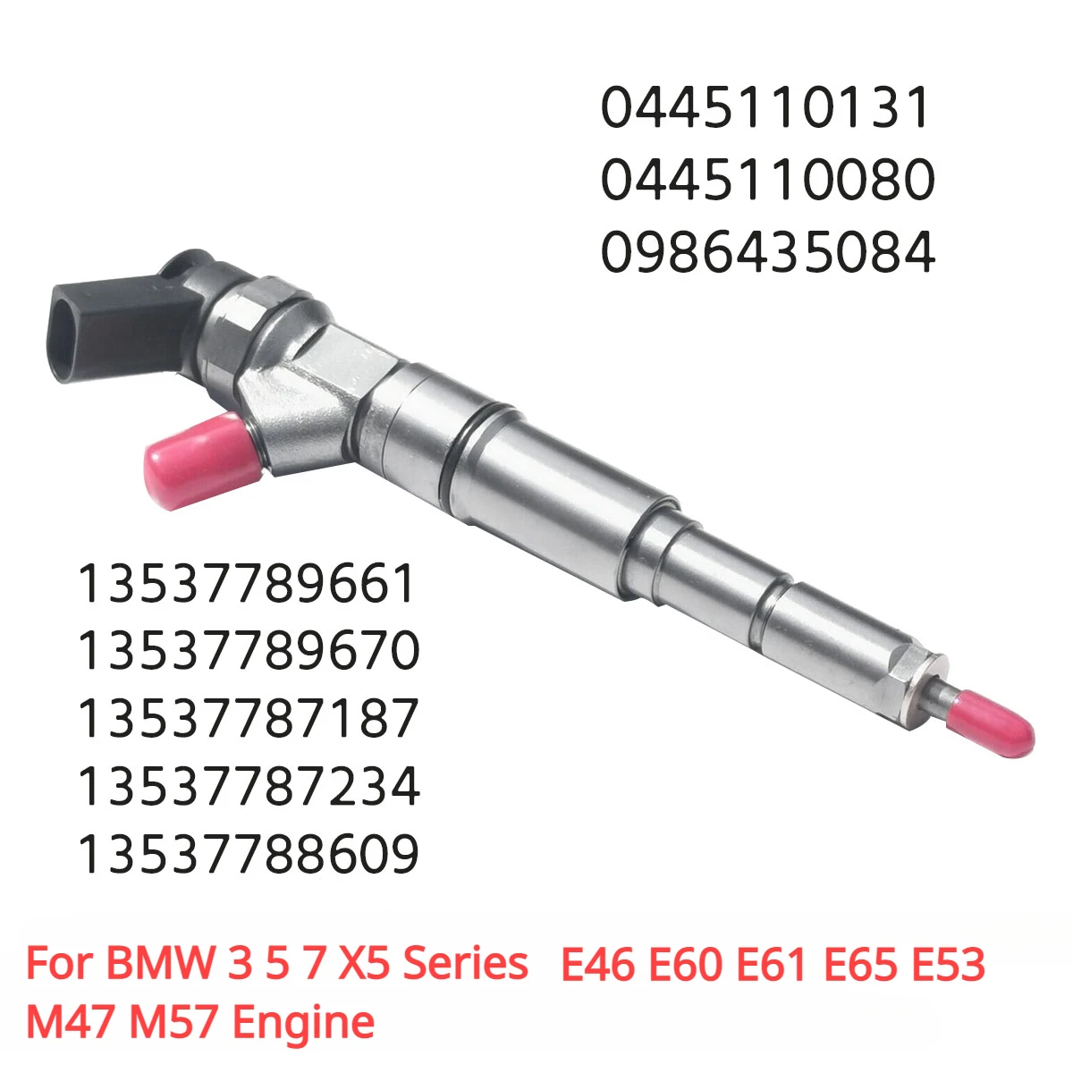 0445110131 13537789661 New Diesel Fuel Injector Nozzle For 3 5 7 X5 Series E46 E53 E60 E61 E65  M47 M57 Engine