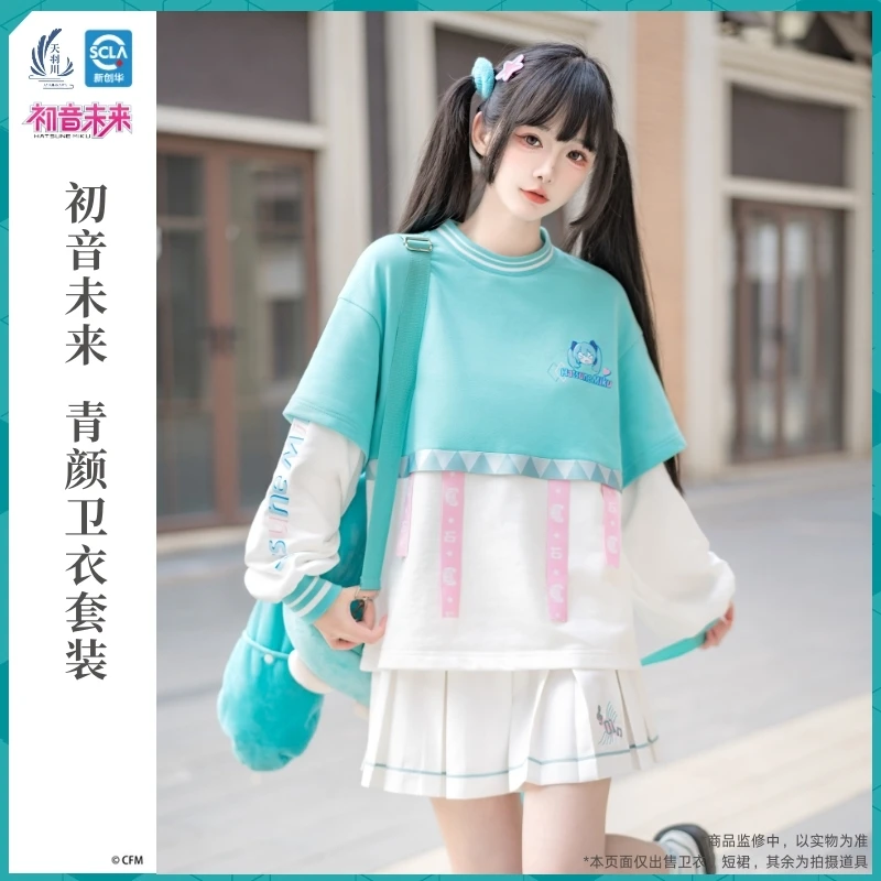 original-hatsune-miku-t-shirt-skirt-full-sleeve-fake-two-piece-casual-top-tee-vocaloid-cosplay-costume-harajuku-streetwear