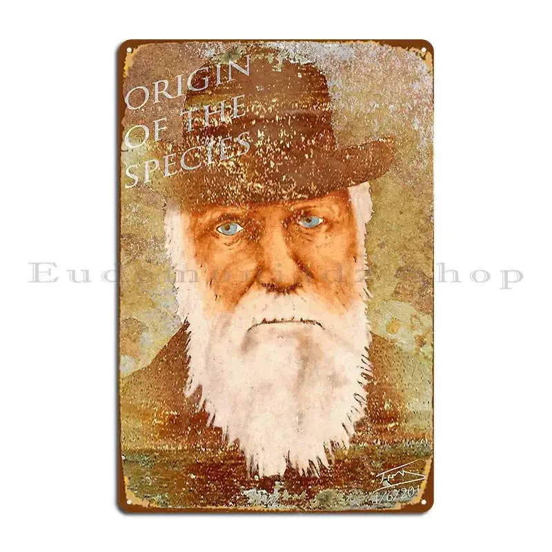 Charles Darwin Metal Sign Cinema Cinema Wall Decor Wall Mural Customized Tin Sign Poster