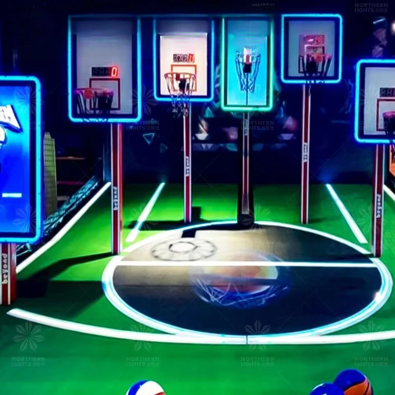 Arcade Coin Operated Street Basketball Shooting Hoop 3D Screen Game Machine