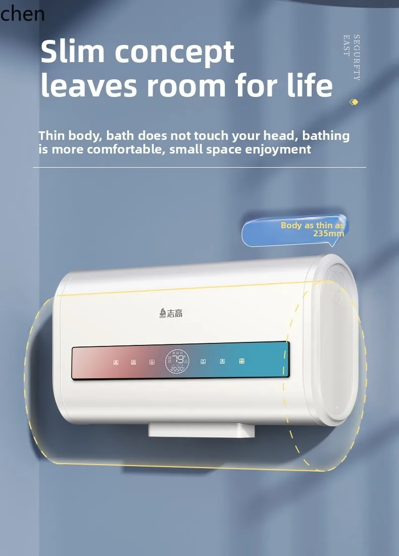 ZML เครื่องทําน้ําอุ่นความเร็วถังแบนไฟฟ้าในครัวเรือนห้องน้ําอาบน้ําชนิดเก็บน้ํา