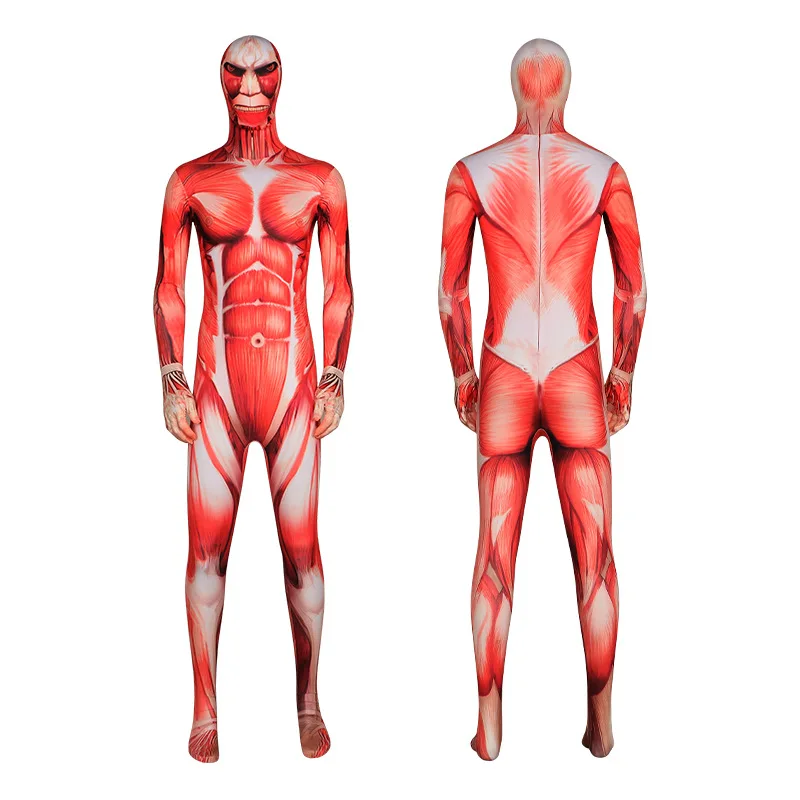 

Костюм для косплея «Атака Титанов», Эрен Йегер, комбинезон «Мышечный Титан», аниме-костюм для косплея, Хэллоуин