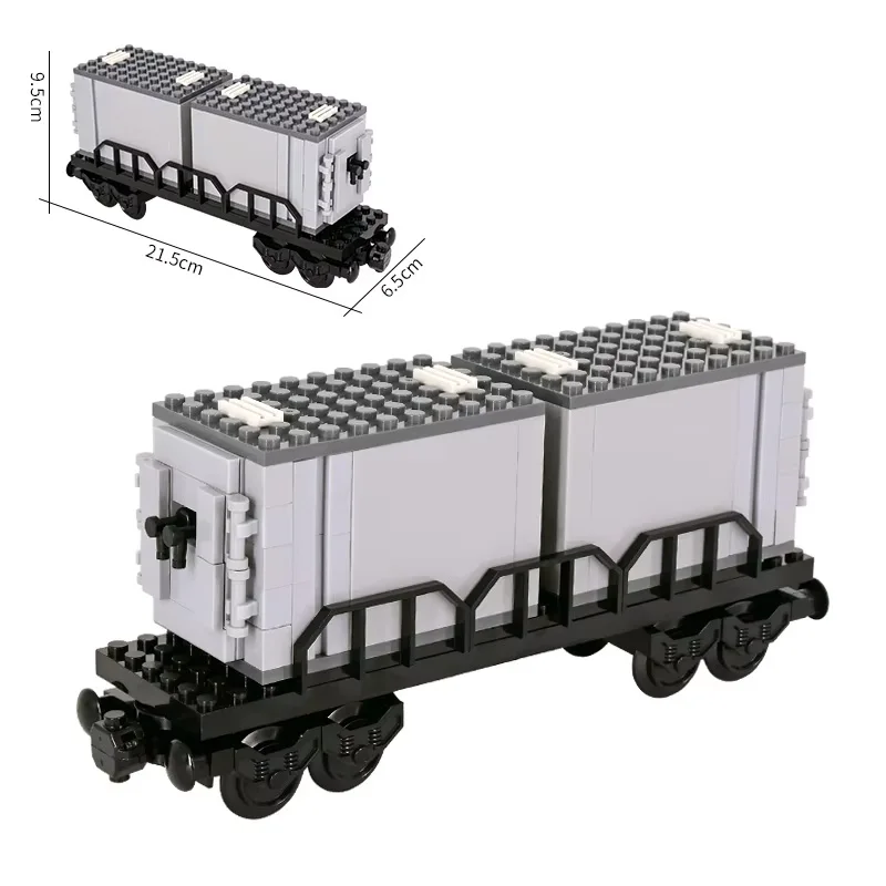 City Train Track Series Moc Building Blocks Creative Train Carriages Technology Bricks DIY Accessories Model Toys