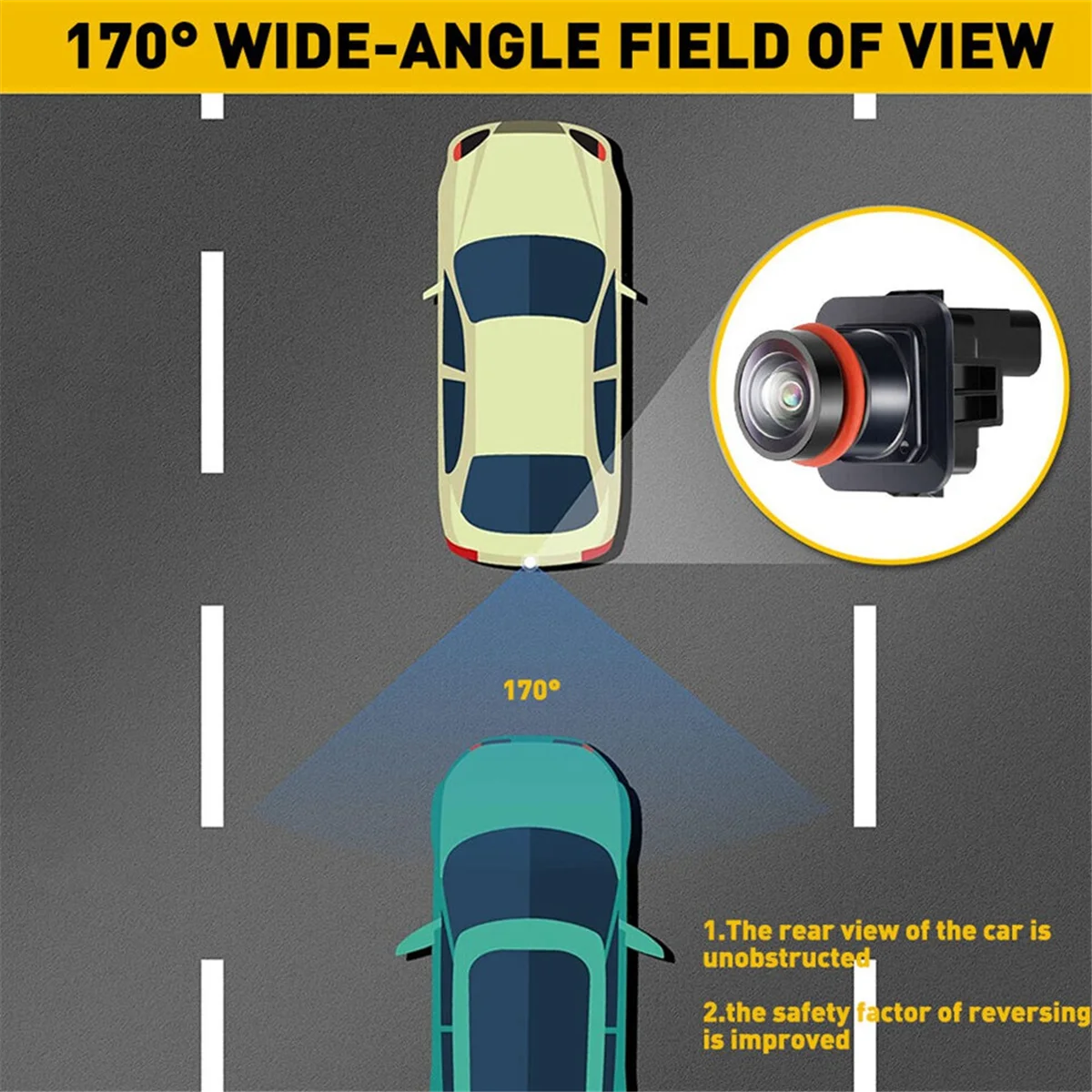 รถใหม่เอี่ยม kamera spion กล้องสำรองสำหรับ Ford Taurus 2013-2019 EG1Z-19G490-A, EG1T19G490AA EG1T-19G490-AA