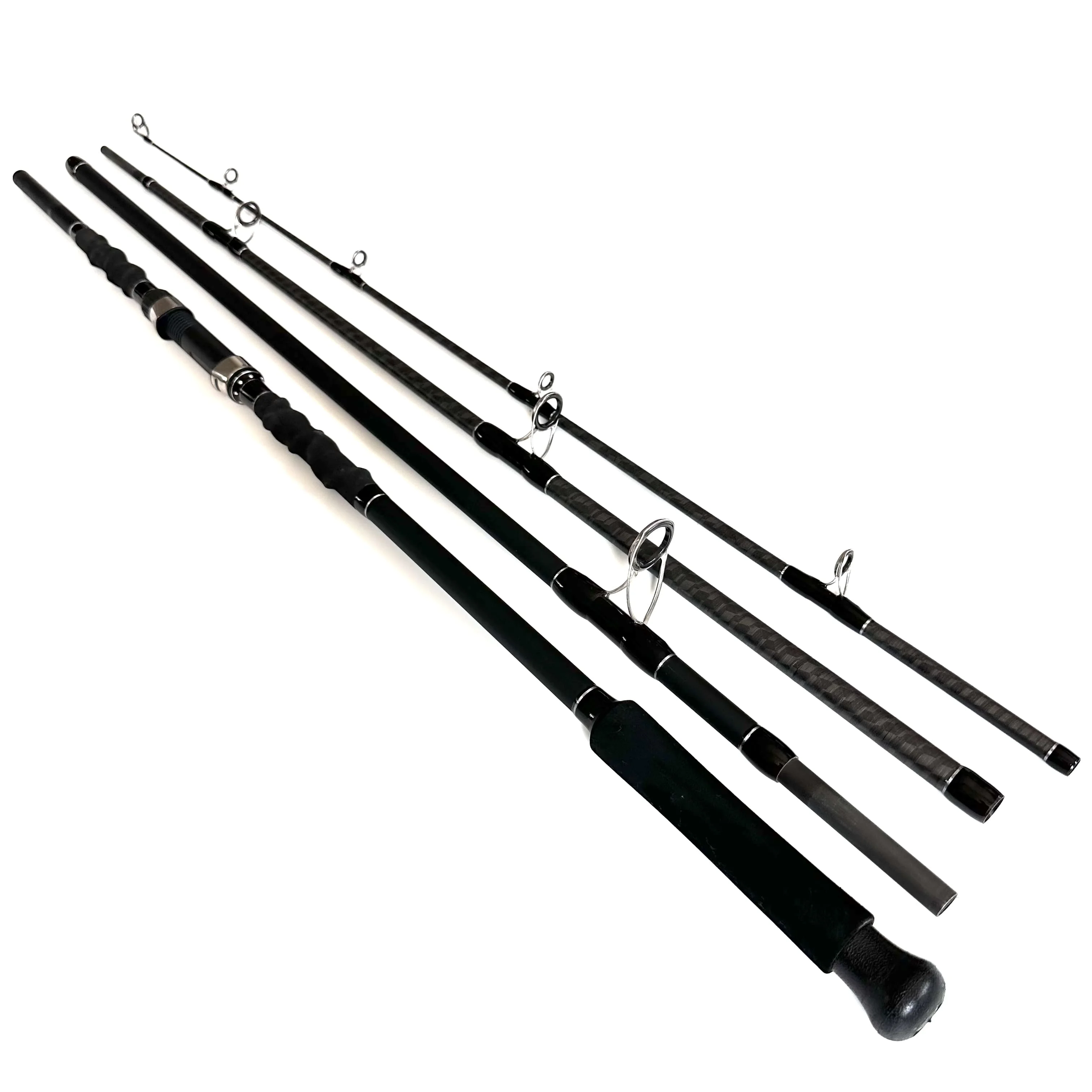 

4 Section High Carbon Fishing Rod with FUJI Guide Fishing Rod for Saltwater Casting Spinning