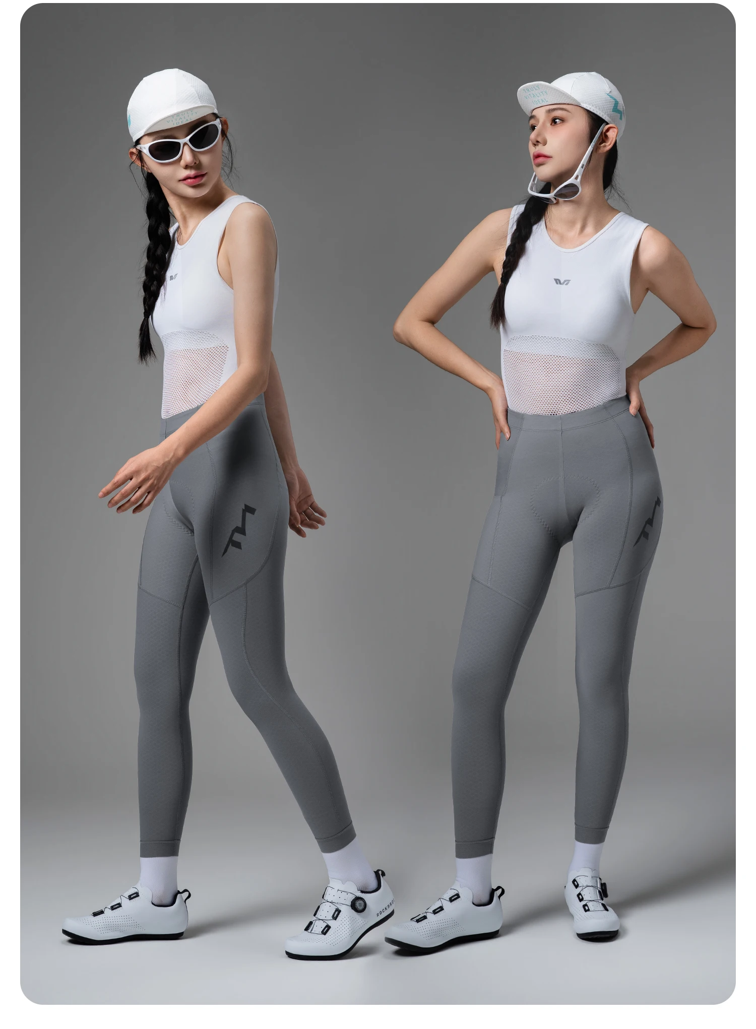 ROCKBROS Damen Fahrrad-Fleecehose Thermische Fahrrad-Tights mit Seitentasche für Handy Winddichte Leichte Radhose – Detail 15