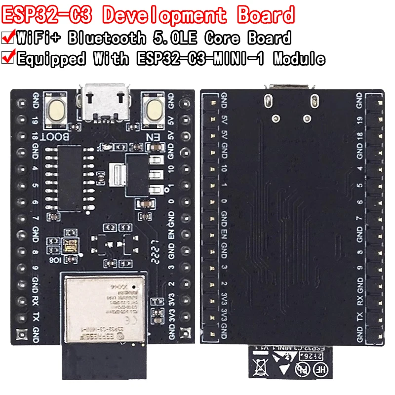 ESP32-C3 Development Board WiFi+Bluetooth 5.0 Equipped With ESP32-C3-MINI-1 ESP32 Wifi Internet Of Things Module For Arduino