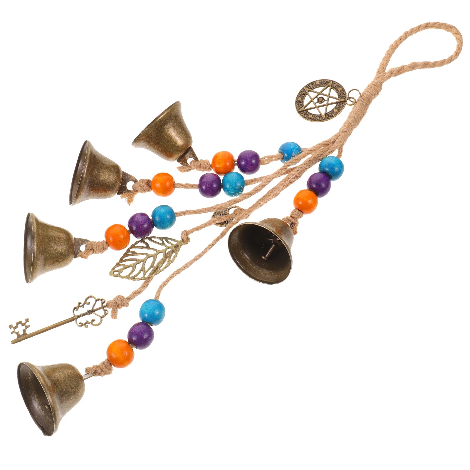 

Witch Bell Wind Chime Decorative Hanging Ornament Vintage Style for Door Garden Patio Outdoor Protection Charm