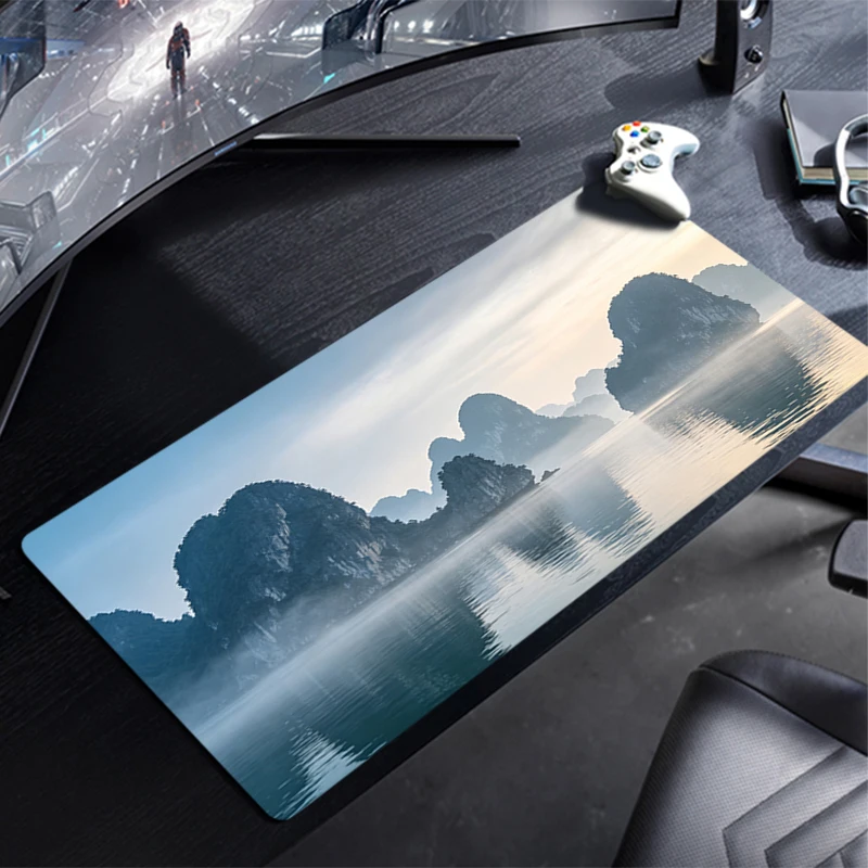 Mouse Pad natural scenery Larger XXL 900x400 Speed Mini Pc Computer Keyboard Desk Mat Gaming Accessories durable Mousepad