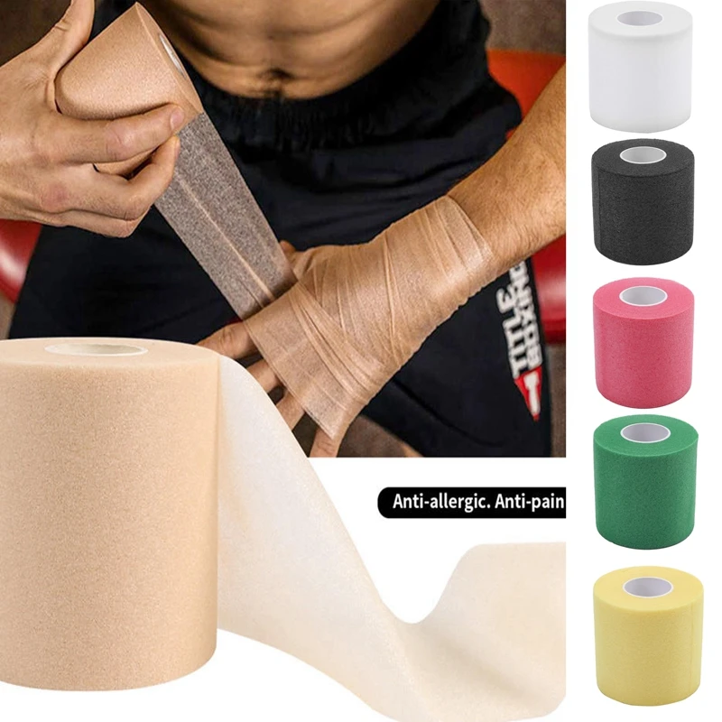 

Pre-Wrap Sports Bandage Self-Adhesive Foam Padding for Knees Elbows Shock Absorbing Anti-Chafing Prevents Blisters Abrasions