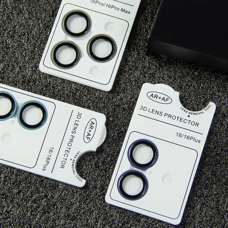 2-3 Stuks Camera Metalen Ring Protector Voor 17 16 15 Pro Max Terug Lens Gehard Glas Voor IPhone16 plus Lens Cover Accessoires