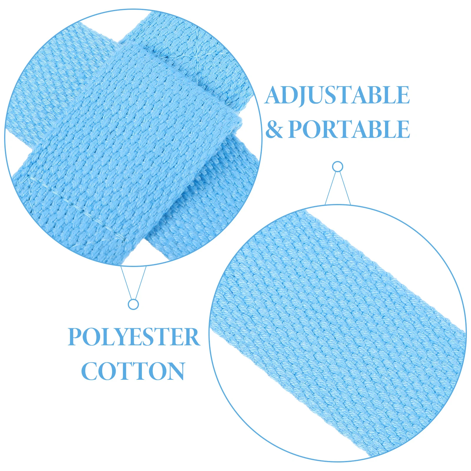 4 قطعة حزام حصيرة اليوغا قوي مقاومة للاهتراء حمل الرافعة لليوجا الأسطوانة سهلة طوي الصالة الرياضية حزام تدريب مقاومة خفيفة الوزن