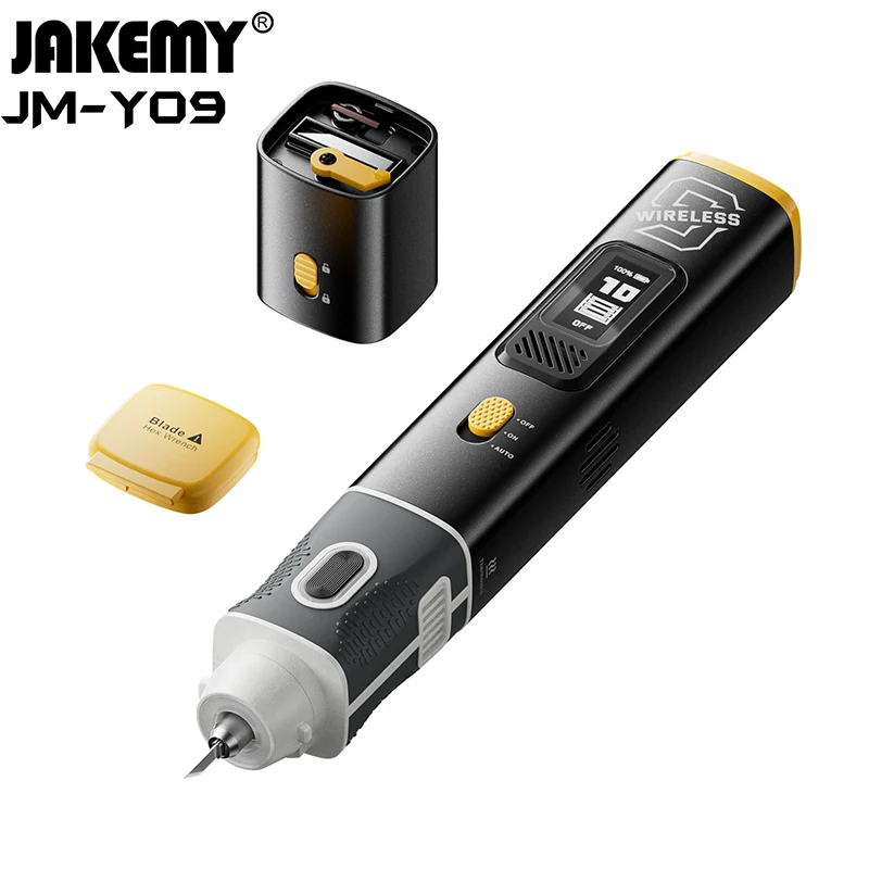 JM-Y09 Cordless, Portable, Handheld Ultrasonic Cutter Can Cut 3D Printed Models, Acrylic, Wood and Plastic 40kHz 30W Replaces JM
