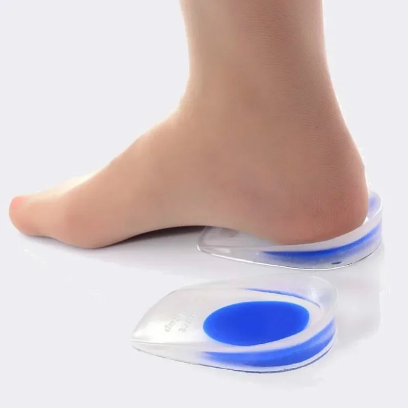 2023 Dance Men Women Soft Rubber Gel Pain Heel Spur Quality Peds Cup Unisex Support Insoles Cushion Increased Shoe Pad